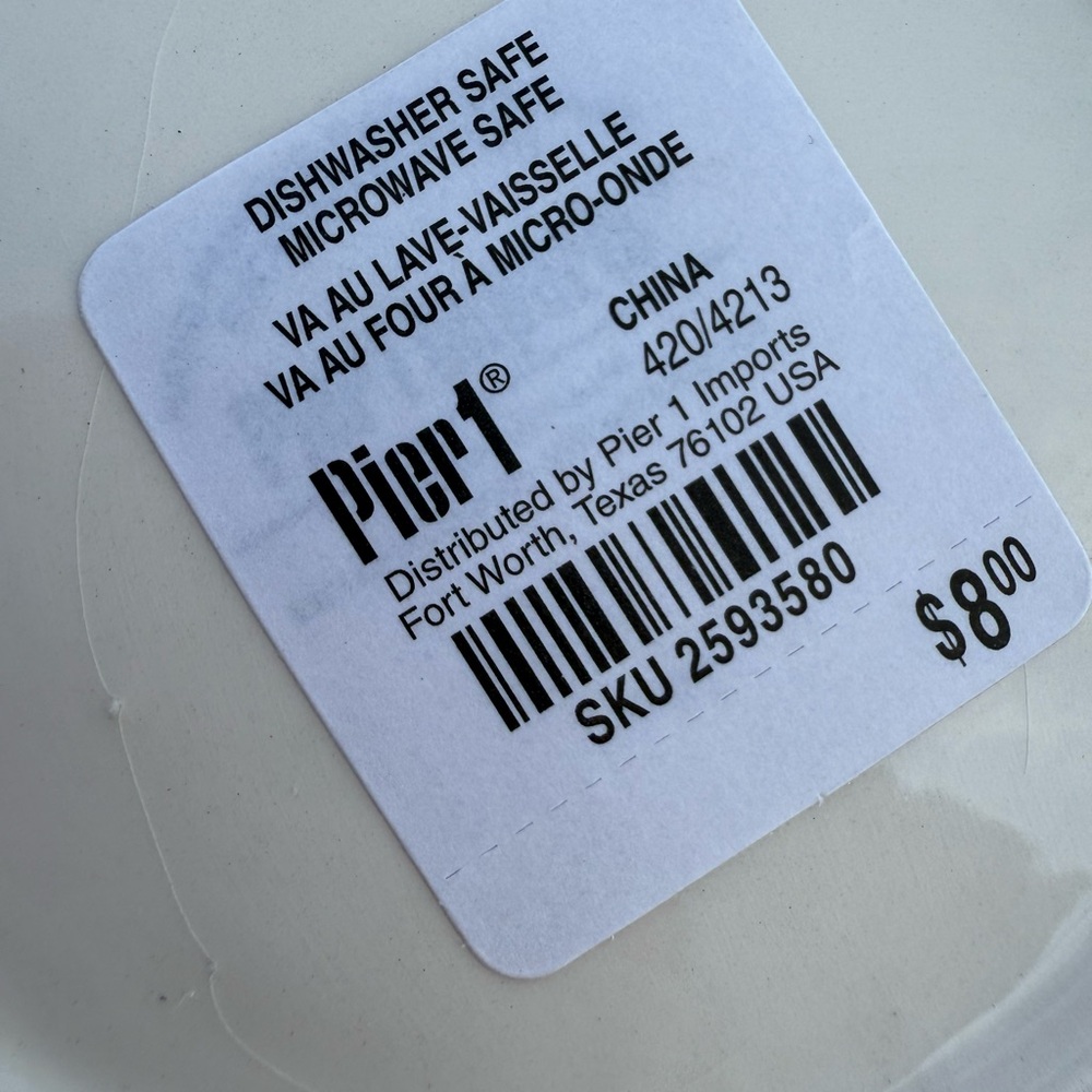 Pier 1 Ice Cream Cone Ceramic Bowls – Set of 2 – Sprinkles & Drip Rim Lot of 2 - Picture 5 of 5